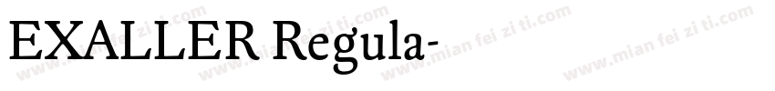 EXALLER Regula字体转换